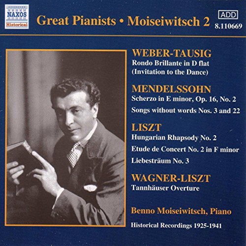 CD cover featuring pianist Benno Moiseiwitsch in a vintage portrait.