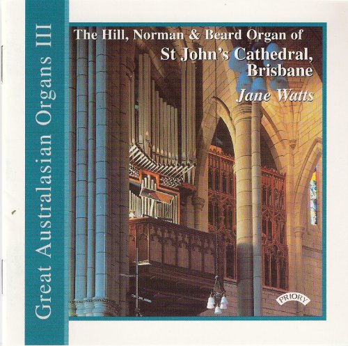 CD cover featuring a golden organ inside St. John’s Cathedral, Brisbane.