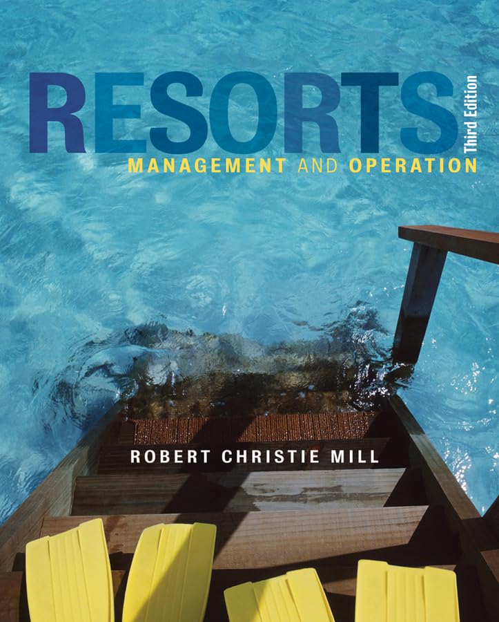Book cover for "Resorts: Management and Operation" with a pool image.