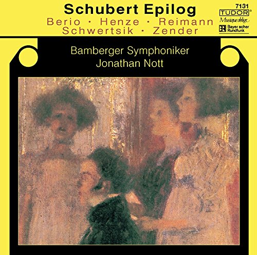 CD cover for "Schubert Epilog" featuring a painting of women in hats.