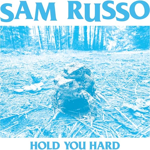 Album cover for Sam Russo’s “Hold You Hard” featuring two toads.