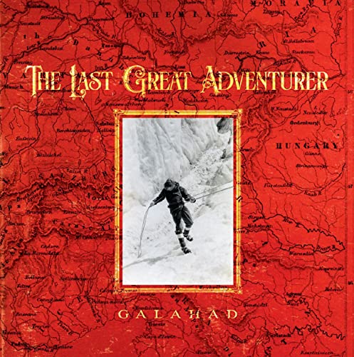 CD cover: a mountaineer on a snowy peak over a red map.