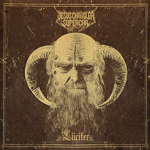 CD cover featuring a horned, bearded face against a dark, textured background.