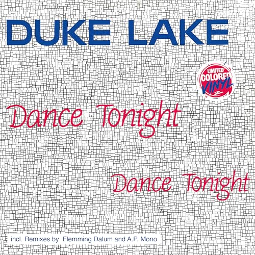 Vinyl record cover: "Dance Tonight" by Duke Lake, with colorful vinyl badge.