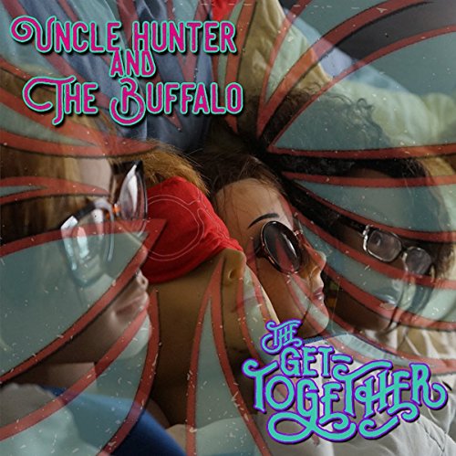 CD cover with swirling colors, faces, and band names “Uncle Hunter” and “The Buffalo”.