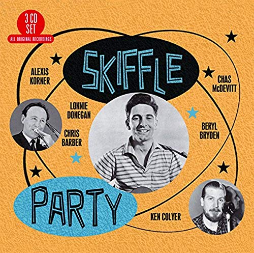 3CD set, "Skiffle Party," featuring portraits of musicians.
