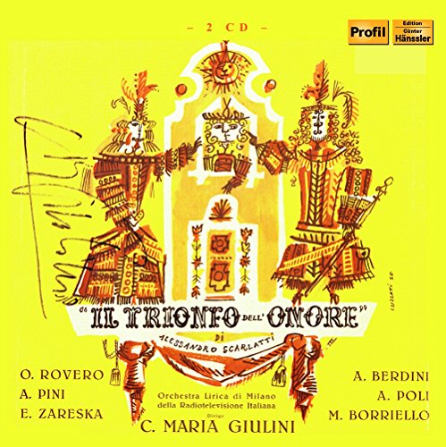 CD cover with ornate gold illustration and Italian text, "Il Trionfo dell'Onore".