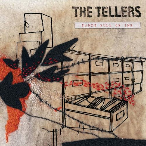 CD cover for "The Tellers - Hands Full Of Ink" with abstract art.