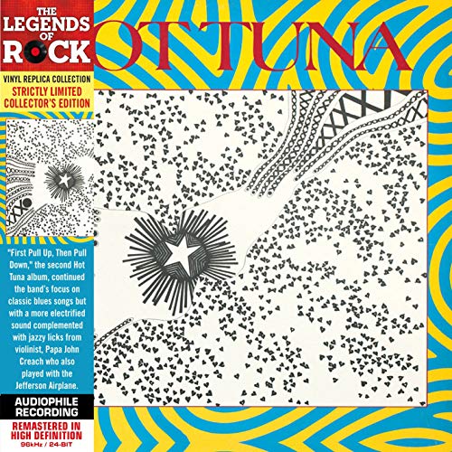 CD cover for Hot Tuna’s “First Pull Up, Then Pull Down” with swirling design.