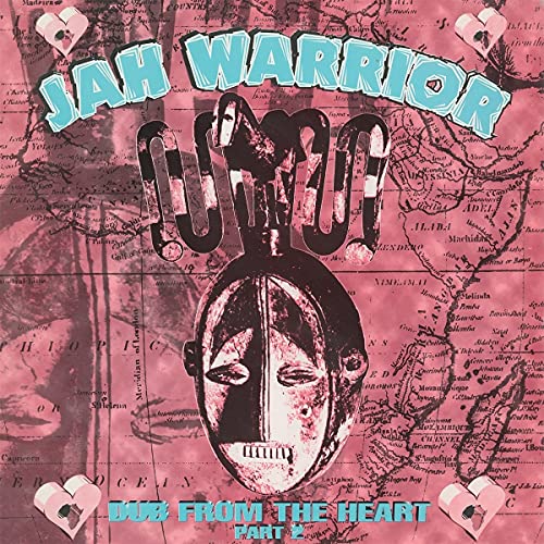 Album cover for “Jah Warrior - Dub From The Heart Part 2” with a mask.