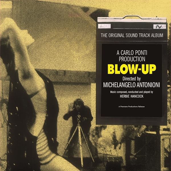Blow Up" soundtrack vinyl record cover with a blurred photographic image.