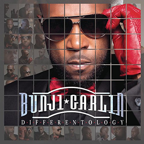 Album cover for "Differentology" by Bunji Garlin, featuring a man in sunglasses.