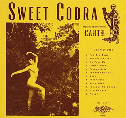 Yellow CD cover for Sweet Cobra’s “Earth” with figures and tracklist.