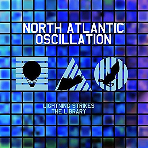 CD cover for "North Atlantic Oscillation" with blue grid and silhouetted images.