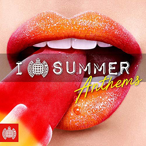 CD cover: lips with tongue, text “I Love Summer Anthems”.