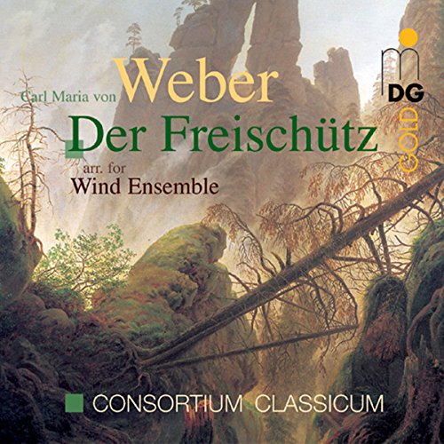 CD cover for Weber’s “Der Freischütz” featuring a forest landscape.