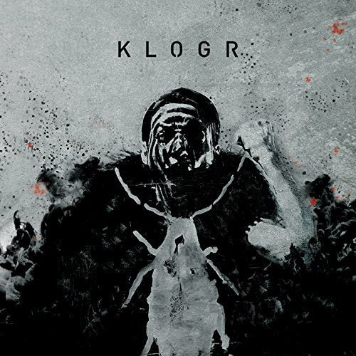 CD cover: distressed black and white image of a figure with a hood.