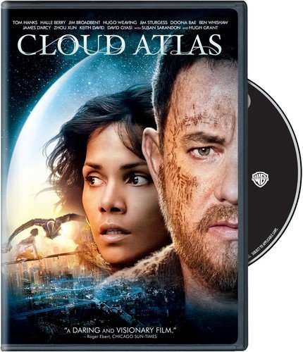 DVD cover for “Cloud Atlas” featuring Halle Berry and Hugh Grant.