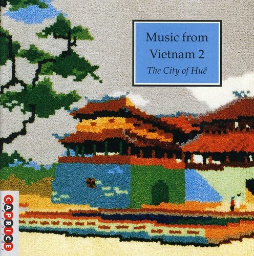 CD cover: pixelated Vietnamese landscape with building and text “Music from Vietnam.”