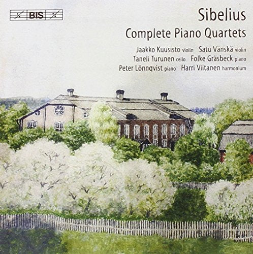 CD cover: Painting of a large building with trees and a fence.