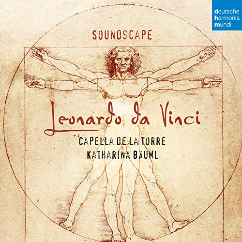 CD cover: Da Vinci’s Vitruvian Man within a geometric circle.