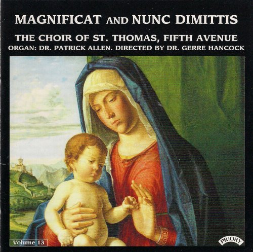 CD cover: Mary and baby Jesus painting, "Magnificat and Nunc Dimittis.