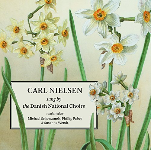 CD cover featuring botanical illustration of white daffodils and text.
