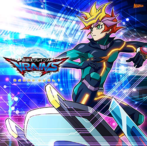 Yu-Gi-Oh! Vrains character on CD cover with blue and silver effects.