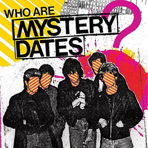 Album cover for Mystery Dates featuring distorted figures and bold text.