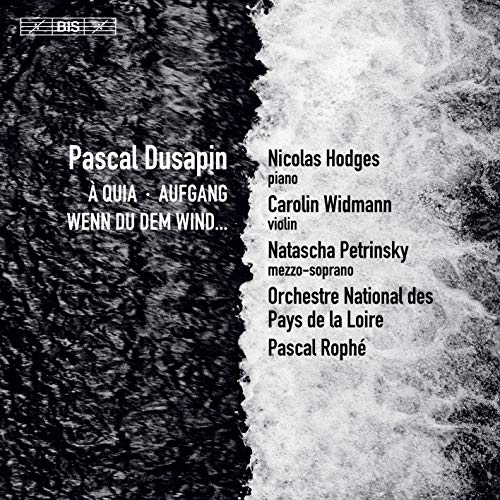 CD cover for Dusapin’s compositions with black and white textured halves.