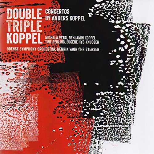 CD cover for āDouble Triple Koppelā with red and black abstract art.
