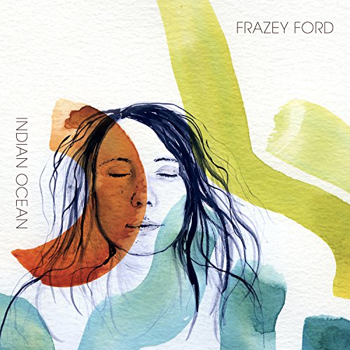 Watercolor album cover featuring a portrait of a person with closed eyes.