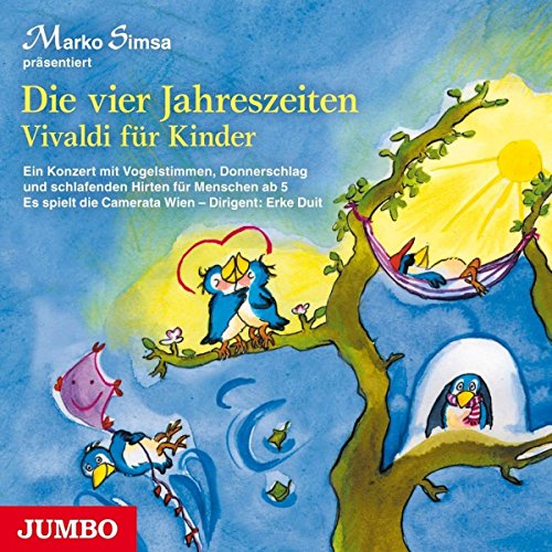 CD cover: illustrated tree with colorful birds and a heart-shaped balloon.
