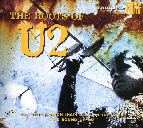 U2 album cover: a person with a bow and arrow, textured background.