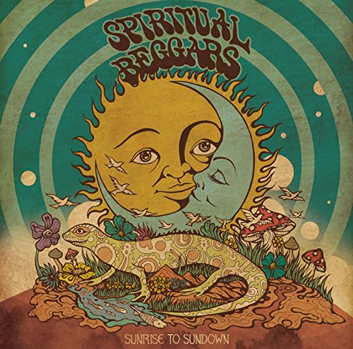 CD cover: sun, moon, snake, and flowers in a psychedelic style.