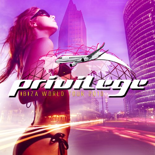 CD cover: woman, airplane, and world map with “Privilege” logo.