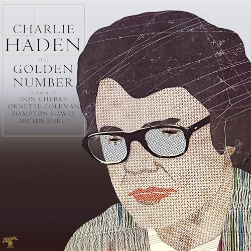 Album cover for Charlie Haden’s “The Golden Number” featuring a portrait.