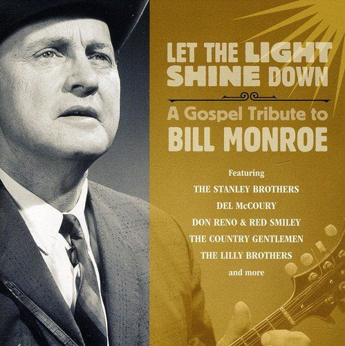 CD cover featuring Bill Monroe’s portrait and gospel tribute artist names.