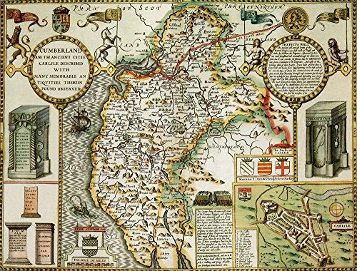 1000 Piece Jigsaw Puzzle for Adult Ryco Originals Cumberland Historical Map Free Print