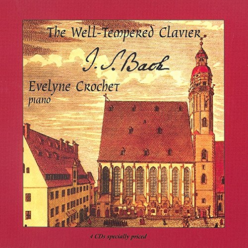CD cover for Bach’s Well-Tempered Clavier featuring a church illustration.