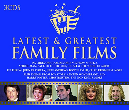 3CDs: "Latest & Greatest Family Films" with film stills along the bottom.