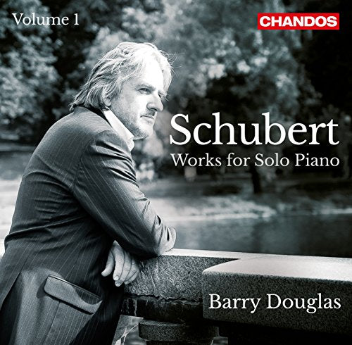 CD cover featuring pianist Barry Douglas and text "Schubert: Works for Solo Piano".
