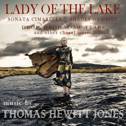 CD cover: woman in water with dramatic sky, “Lady of the Lake.”