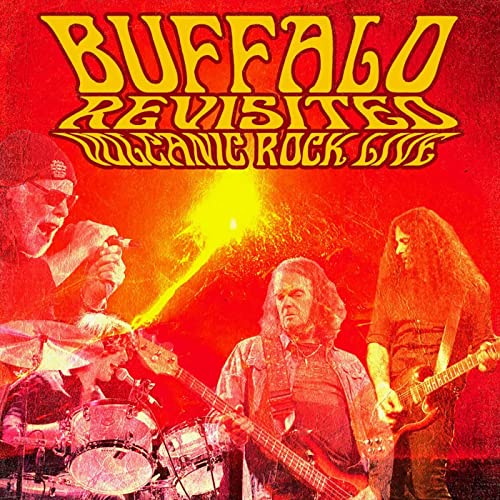 CD cover for Buffalo Revisited’s “Volcanic Rock Live” featuring band members.