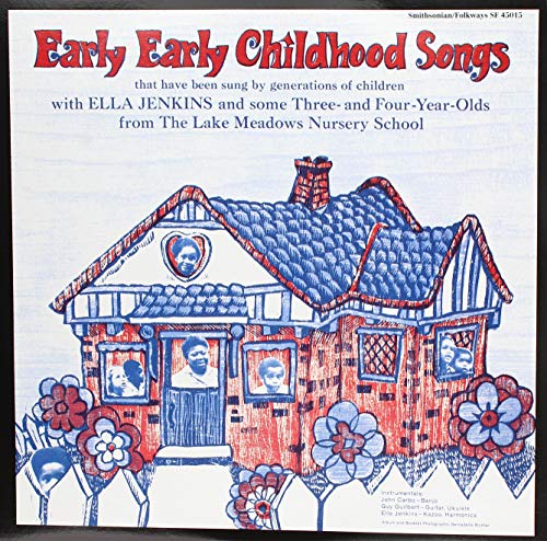 Vintage vinyl album cover featuring a blue house with children’s portraits.