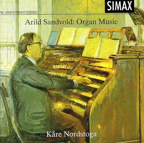 CD cover featuring a painting of an organist at the instrument.