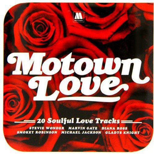 CD cover for "Motown Love" with red roses and white script.