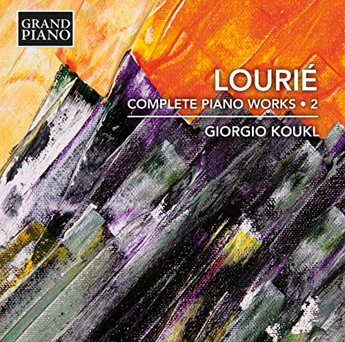 CD cover for Lourie’s Complete Piano Works Vol. 2 by Giorgio Koukl.