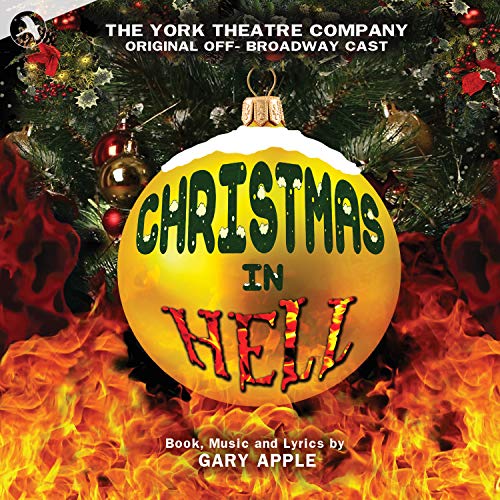 CD cover for "Christmas In Hell" featuring a fiery, hellish background.
