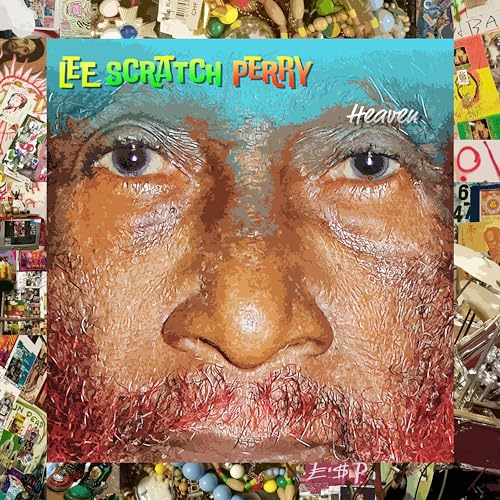 Lee Scratch Perry “Heaven” vinyl album cover, close-up portrait.